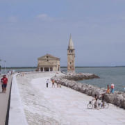 Caorle Mole mit Kappelle Chiesa della Madonna dell’Angelo