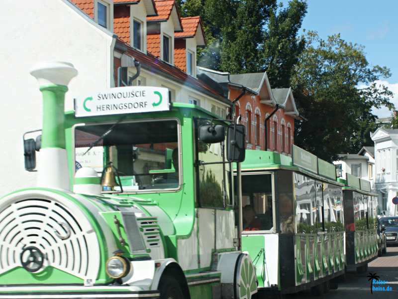 Mit der Inselbahn von Heringsdorf nach Swinemünde fahren